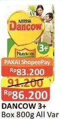 Promo Harga DANCOW Nutritods 3+ Cokelat, Madu, Vanila 800 gr - Alfamart