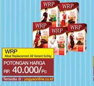 Promo Harga WRP Lose Weight Meal Replacement All Variants per 6 sachet 54 gr - Yogya