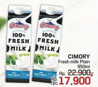 Promo Harga Cimory Fresh Milk Full Cream 950 ml - LotteMart