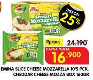 Promo Harga Emina Cheese Mozarella/Slice Mozarella  - Superindo