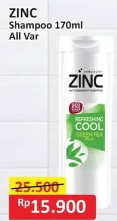 Promo Harga Zinc Shampoo All Variants 170 ml - Alfamart