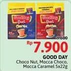 Promo Harga Good Day Coffee Duet ChocoNut, MocaChoco, MocaCaramel per 5 sachet 22 gr - Alfamidi