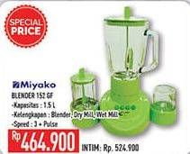 Promo Harga MIYAKO BL 152 Blender GF 1500 ml - Hypermart