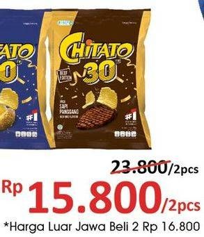 Promo Harga CHITATO Snack Potato Chips per 2 pcs - Alfamidi