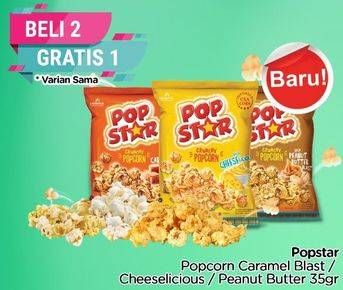 Promo Harga POP STAR Crunchy Popcorn Caramel Blast 35 gr - TIP TOP