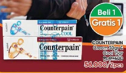 Promo Harga COUNTERPAIN Cream 30g & Cool 15g  - Guardian