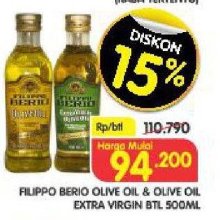 Promo Harga Olive Oil / Olive Oil Extra Virgin 500ml  - Superindo