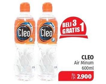 Promo Harga CLEO Air Minum 600 ml - Lotte Grosir