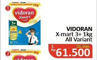 Promo Harga VIDORAN Xmart 3+ All Variants 1000 gr - Alfamidi