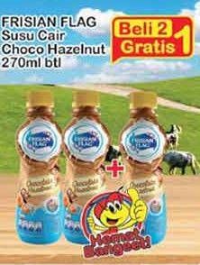 Promo Harga FRISIAN FLAG Susu UHT Botol Chocolate Hazelnut per 2 botol 270 ml - Indomaret