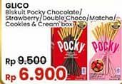 Promo Harga Glico Pocky Stick Strawberry Flavour, Double Choco, Matcha, Cookies Cream, Chocolate Flavour 21 gr - Indomaret