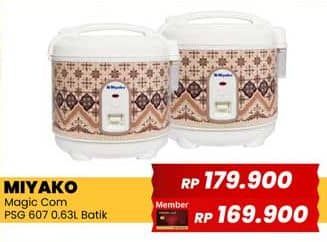 Promo Harga Miyako PSG 607 Batik Rice Cooker  - Yogya