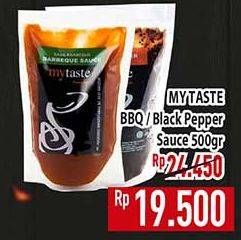 Promo Harga My Taste Saus Barbeque, Black Pepper 500 gr - Hypermart