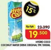 Promo Harga HYDRO COCO Minuman Kelapa Original 1000 ml - Superindo
