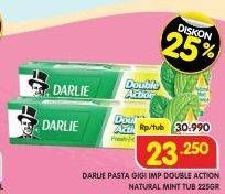 Promo Harga Darlie Toothpaste Double Action Mint 225 gr - Superindo