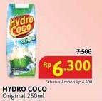 Promo Harga Hydro Coco Minuman Kelapa Original 250 ml - Alfamidi