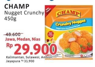 Promo Harga Champ Nugget Crunchy Nugget 450 gr - Alfamidi