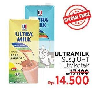 Promo Harga ULTRA MILK Susu UHT 1000 ml - LotteMart