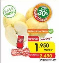 Promo Harga Pear Century per 100 gr - Superindo