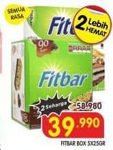 Promo Harga Fitbar Makanan Ringan Sehat All Variants per 5 pcs 24 gr - Superindo