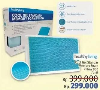 Promo Harga HEALTHY LIVING Cool Gel Memory Foam Pillow  - LotteMart