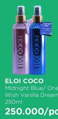 Promo Harga ELOI COCO Body Splash Midnight Blue, One Wish, Vanilla Dreams 250 ml - Watsons