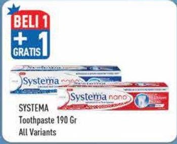 Promo Harga SYSTEMA Toothpaste All Variants 190 gr - Hypermart