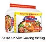 Promo Harga SEDAAP Mie Goreng per 5 pcs 90 gr - Alfamart