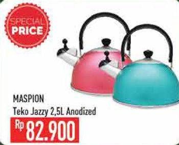 Promo Harga MASPION Teko Jazzy Anodized 2500 ml - Hypermart