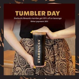 Promo Harga Tumbler Day  - Starbucks