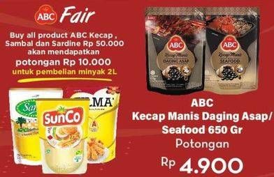 Promo Harga ABC Kecap Manis Daging Asap/Seafood  - Hypermart