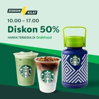 Promo Harga Diskon 50%  - Starbucks