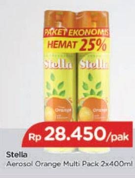 Promo Harga STELLA Aerosol Orange per 2 kaleng 400 ml - TIP TOP
