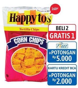 Promo Harga HAPPY TOS Tortilla Chips 160 gr - Alfamidi