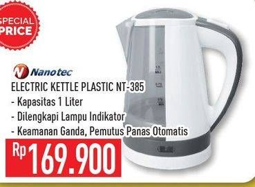 Promo Harga NANOTEC NT-385 Electric Kettle  - Hypermart