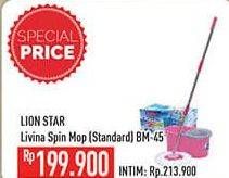 Promo Harga LION STAR Livina Spin Mop BM-45  - Hypermart