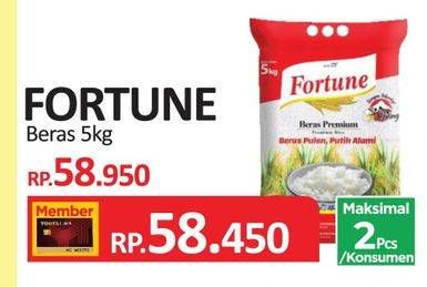 Promo Harga Fortune Beras Premium 5000 gr - Yogya