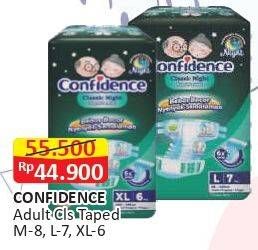 Promo Harga Confidence Adult Diapers Classic M8, L7, XL6 6 pcs - Alfamart