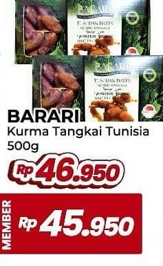 Promo Harga Barari Kurma Tunisia Tangkai 500 gr - Yogya