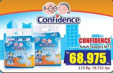 Promo Harga Confidence Adult Diapers Perekat M15  - Hari Hari