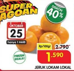 Promo Harga Jeruk Lokam Lokal per 100 gr - Superindo