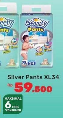 Promo Harga Sweety Silver Pants XL34 34 pcs - Yogya