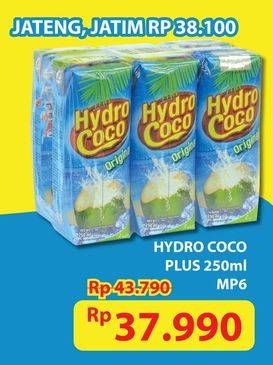 Promo Harga Hydro Coco Minuman Kelapa Original per 6 pcs 250 ml - Hypermart