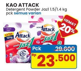 Promo Harga Attack Jaz1 Detergent Powder All Variants 1400 gr - Indomaret
