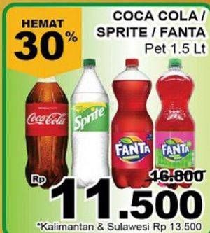 Promo Harga COCA COLA Minuman Soda 1500 ml - Giant