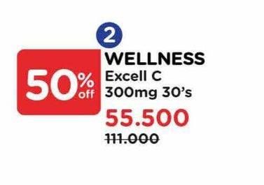 Promo Harga Wellness Excell C 300mg  - Watsons