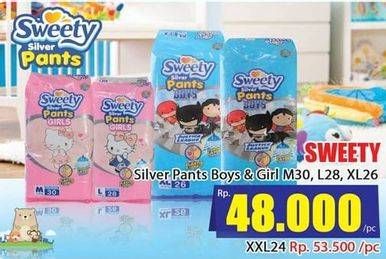 Promo Harga Sweety Silver Pants Boys L28, XL26 26 pcs - Hari Hari