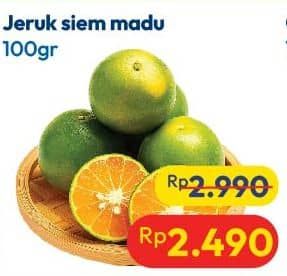 Promo Harga Jeruk Siam Madu per 100 gr - Hypermart