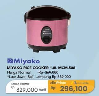 Promo Harga Miyako MCM-508 Magic Warmer Plus 1.8 liter  - Carrefour