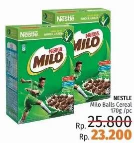 Promo Harga MILO Cereal Balls 170 gr - LotteMart